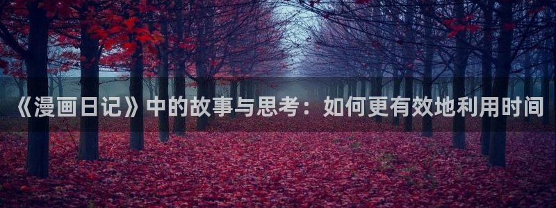 韩漫yy漫画：《漫画日记》中的故事与思考：如何更有效地利用时间